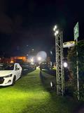 Golden Par Lights for Outdoor Installation