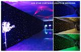 LED Star Curtains Lights in Weddings 01