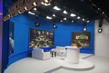 Panel Fresnel Profile Lights in TV Studio 01