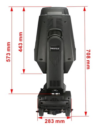 Jobet VP-600S Framing Moving Head-Size