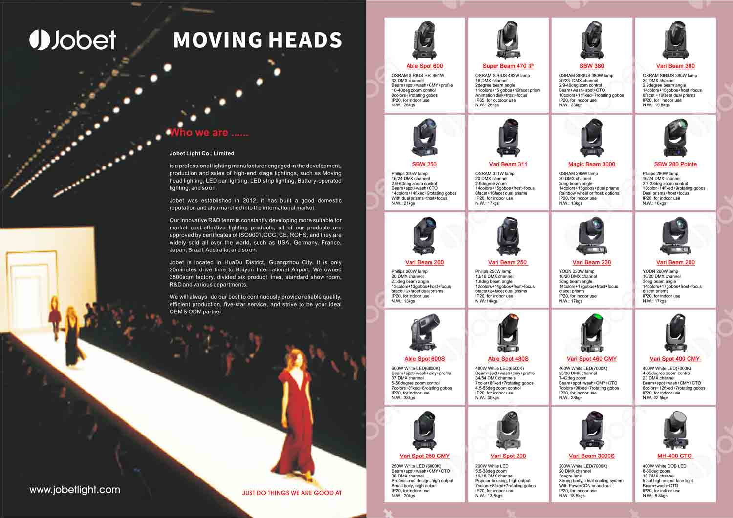 Jobet Classic Item Products_Moving Heads