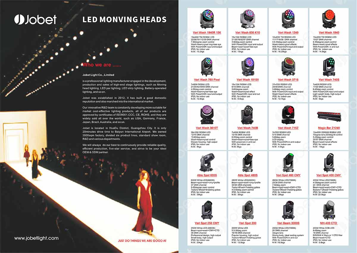Jobet Classic Item Products_LED Moving Heads