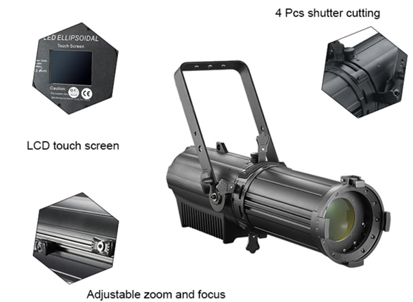 300W LED Profile Lighting LED Leko 3000 Zoom+CTO